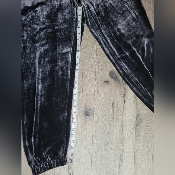 Eileen Fisher  Gray Velvet Silk Blend Joggers , Size M - Picture 7 of 11